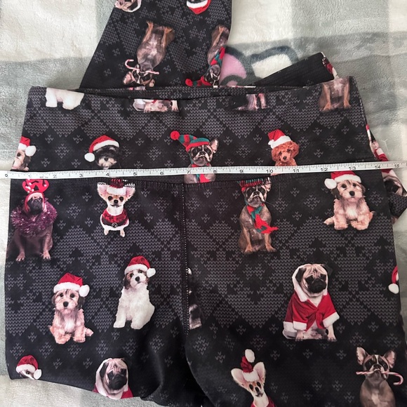 EVCR Christmas dogs print leggings yoga pants - Picture 14 of 14